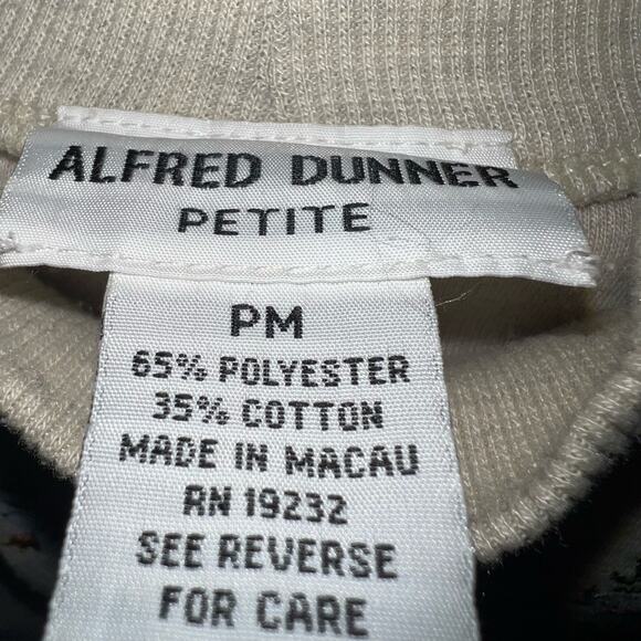 VINTAGE Alfred Dunner Flower Mock Neck Sweater Size Medium Petite Women’s Y2K - Picture 11 of 11